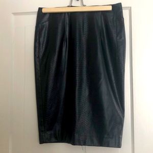 Mexx Vegan Leather Snakeskin Print Skirt